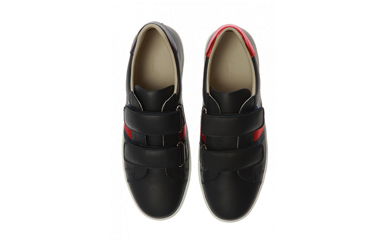 Shop (PS) Gucci Ace 低帮运动鞋 '黑色时尚款' 455496-CPWP0-4070
