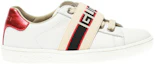Order (Preschool) Gucci Ace Stripe Leather 'White Red Black' 553053-0IIR0-9065