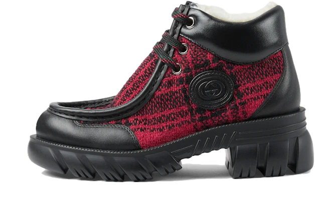 (PS) Gucci Sepatu Boot Pendek 'Hitam Merah' 762668-FACL2-8442 Buy (PS) Gucci Sepatu Boot Pendek 'Hitam Merah' 762668-FACL2-8442