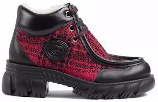 Order (Preschool) Gucci Ankle Boot 'Black Red' 762668-FACL2-8442