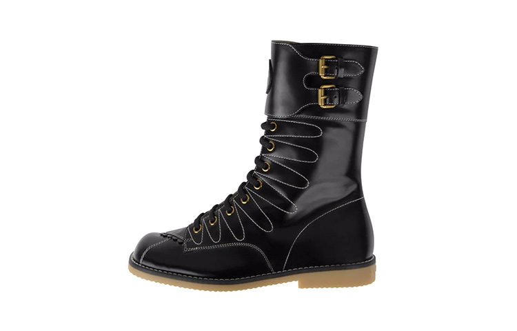 (Preschool) Gucci Ankle Boot 'Fashion Buckle Black' 630131-D7300-1000