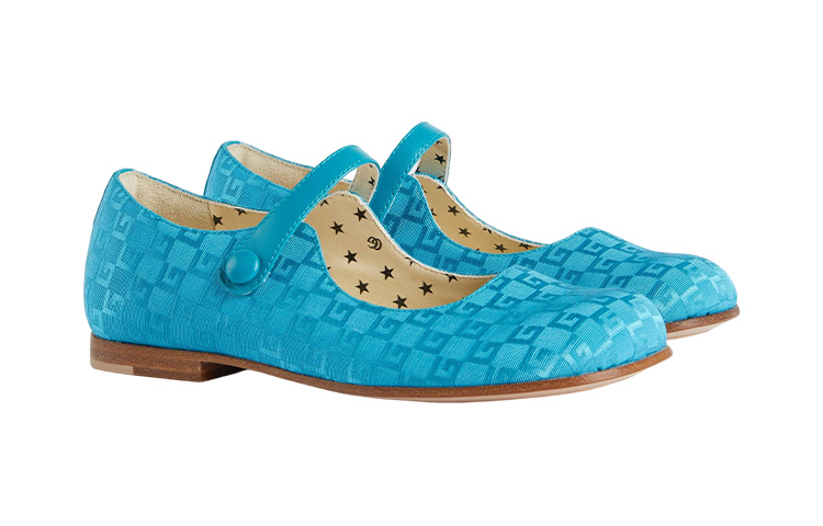 Order (PS) Gucci Ballet Flats 'Blue Buckle' Sepatu Balet Biru Gesper 714523-FAARR-4342