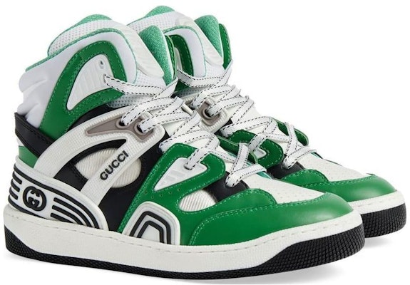 (PS) Gucci Basket Kulit Tinggi Hijau Multi 715008-2SH90-3760 Lookbook (PS) Gucci Basket Kulit Tinggi Hijau Multi 715008-2SH90-3760