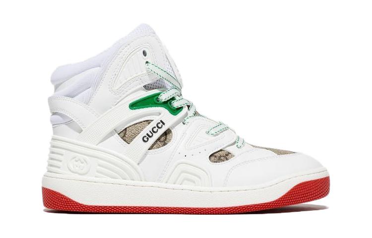 Order (Preschool) Gucci Basket High 'White Brown' 681359-2SHG0-9076