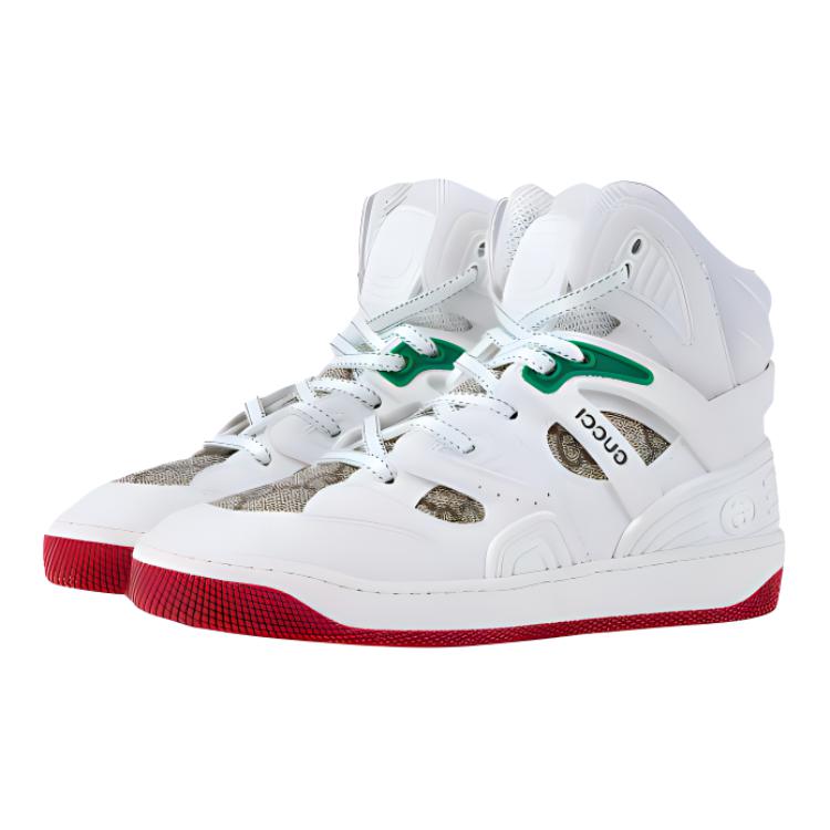 Lookbook (Preschool) Gucci Basket High 'White Brown' 681359-2SHG0-9076