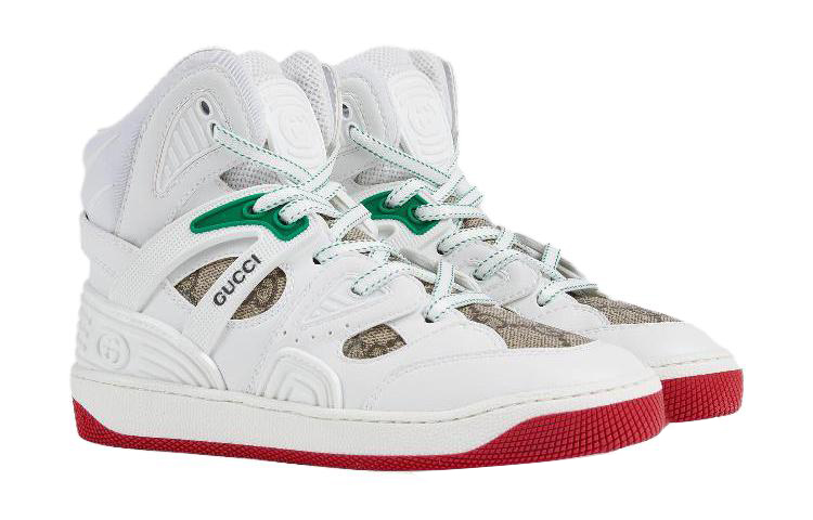 Shop (Preschool) Gucci Basket High 'White Brown' 681359-2SHG0-9076