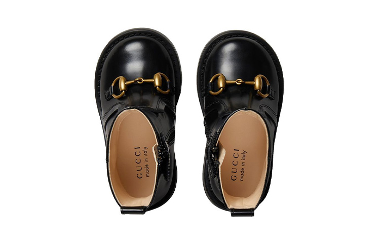 Lookbook 童趣 GUCCI古馳 時尚套裝 低筒兒童靴子 黑色