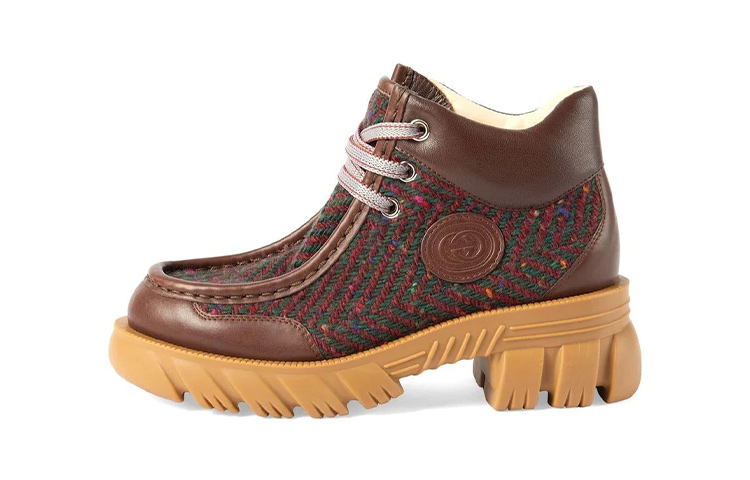 (Preschool) Gucci Boot 'Fashion Slip-On Brown' 702972-U5E10-3770