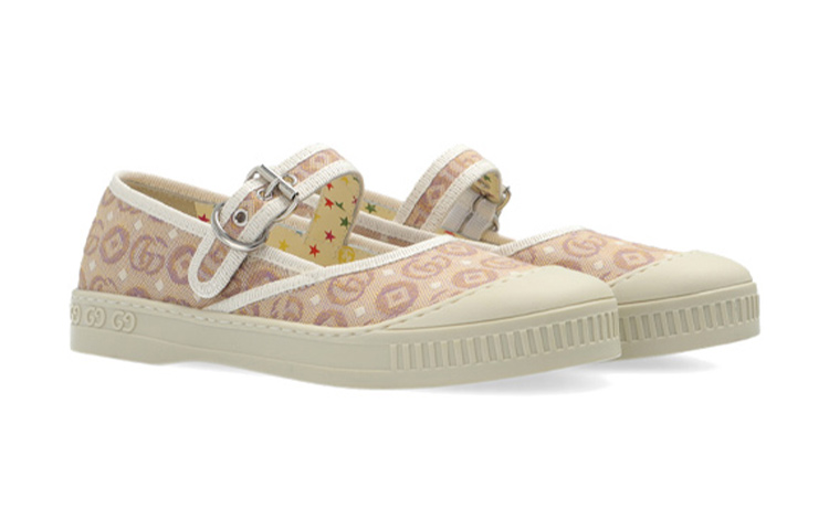 Order (Preschool) Gucci Buckle Fashion Flats 'Pink' 681374-U4G20-9570