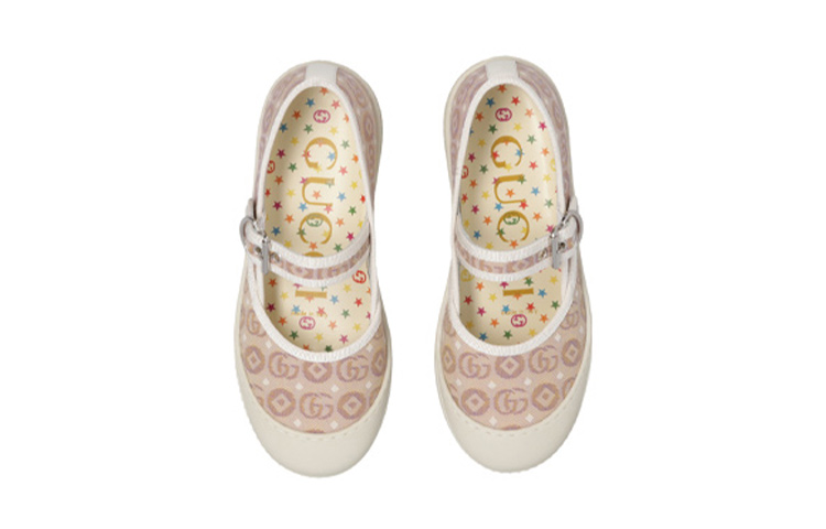 Shop (PS) 구찌 버클 핑크 플랫 슈즈 681374-U4G20-9570