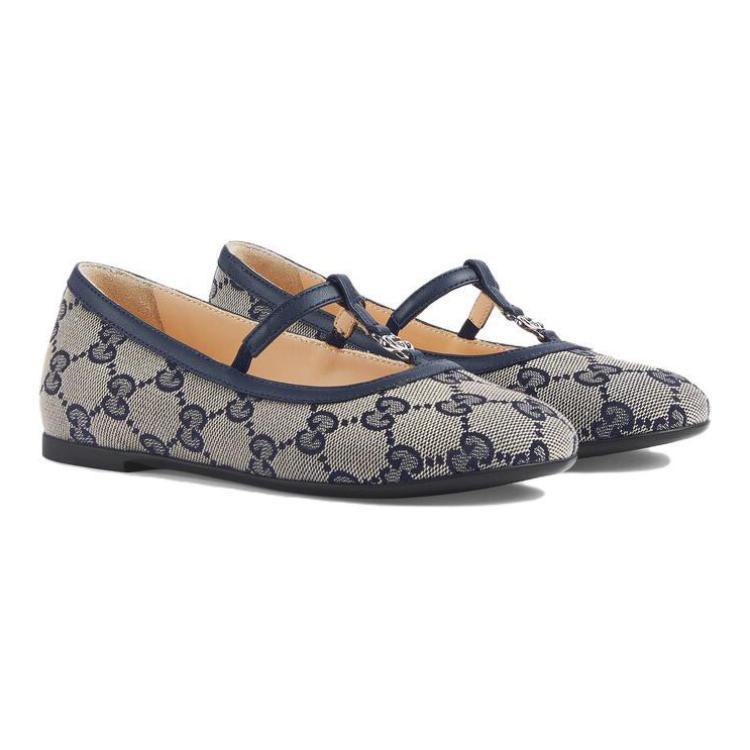 Lookbook (Preschool) Gucci Canvas Double G 'Blue' 750609-FACYJ-4057