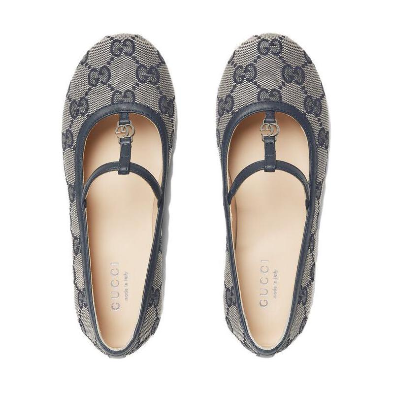 Shop (Preschool) Gucci Canvas Double G 'Blue' 750609-FACYJ-4057