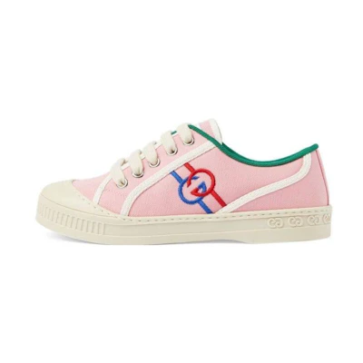 (PS) Gucci Canvas Embroidered Low Top 'Pink'