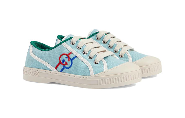 Lookbook (Preschool) Gucci Canvas Low Top 'Blue Comfort' 725052-FABAT-4746
