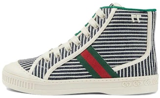 (Preschool) Gucci Canvas Mid-Top Sneaker 'Blue' 750709-FAB5A-4048 (Preschool) Gucci Canvas Mid-Top Sneaker 'Blue' 750709-FAB5A-4048