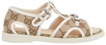 Order (PS) Sandal Gucci Kanvas Hujung Terbuka 'Beige' 772395-HAAFE-1942