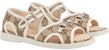 (PS) Sandal Gucci Kanvas Hujung Terbuka 'Beige' 772395-HAAFE-1942