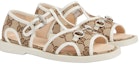 Lookbook (PS) Sandal Gucci Kanvas Hujung Terbuka 'Beige' 772395-HAAFE-1942