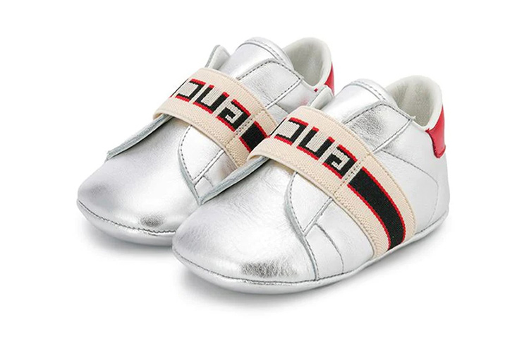 (Preschool) Gucci Casual Patent 'Silver' 552921-0SBC0-8165