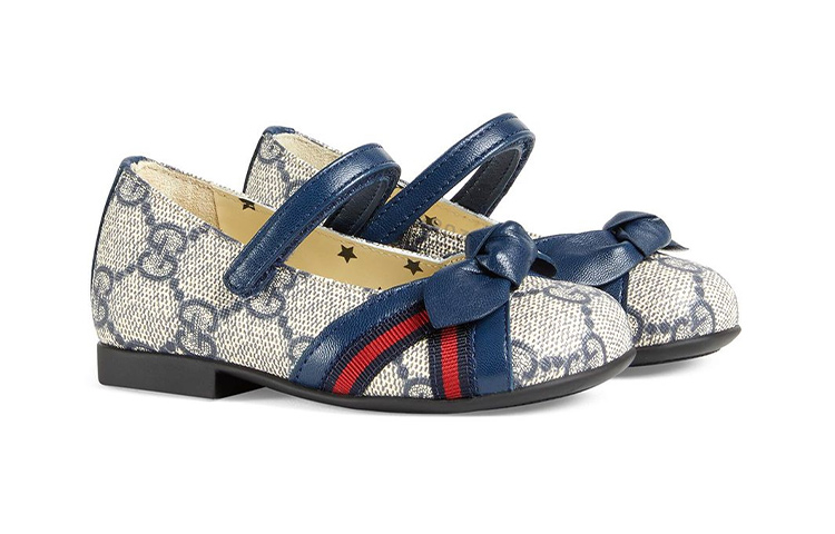 Order (Preschool) Gucci Casual Slip-On 'Blue Cream' 649033-2OQ40-4082