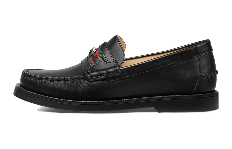 (Preschool) Gucci Children's Leather Slip-On Low 'Black' 749242-AACDO-1084