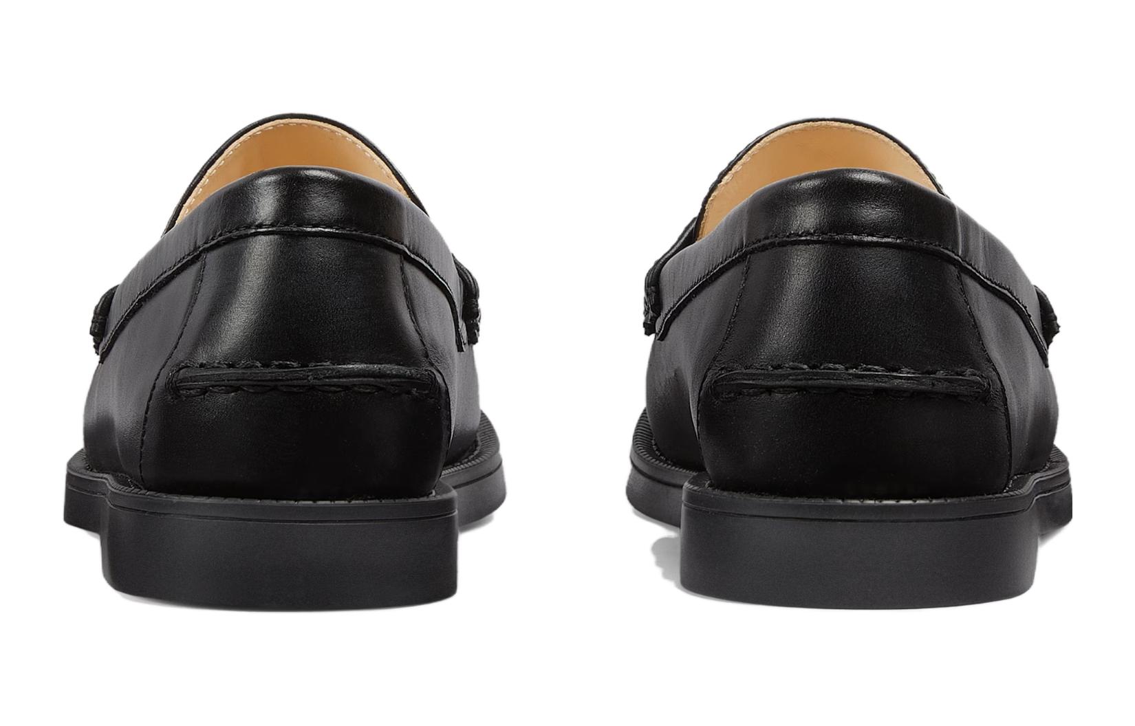 Shop (Preschool) Gucci Children's Leather Slip-On Low 'Black' 749242-AACDO-1084
