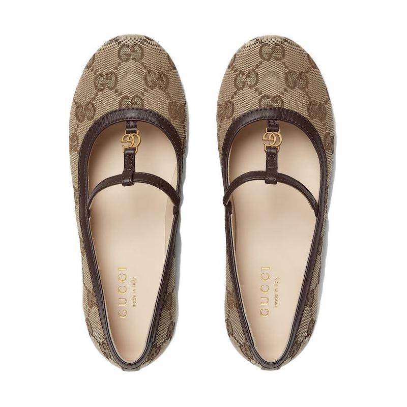 Shop (PS) Gucci Double G Kanvas 'Coklat' 750609-FACYJ-9754