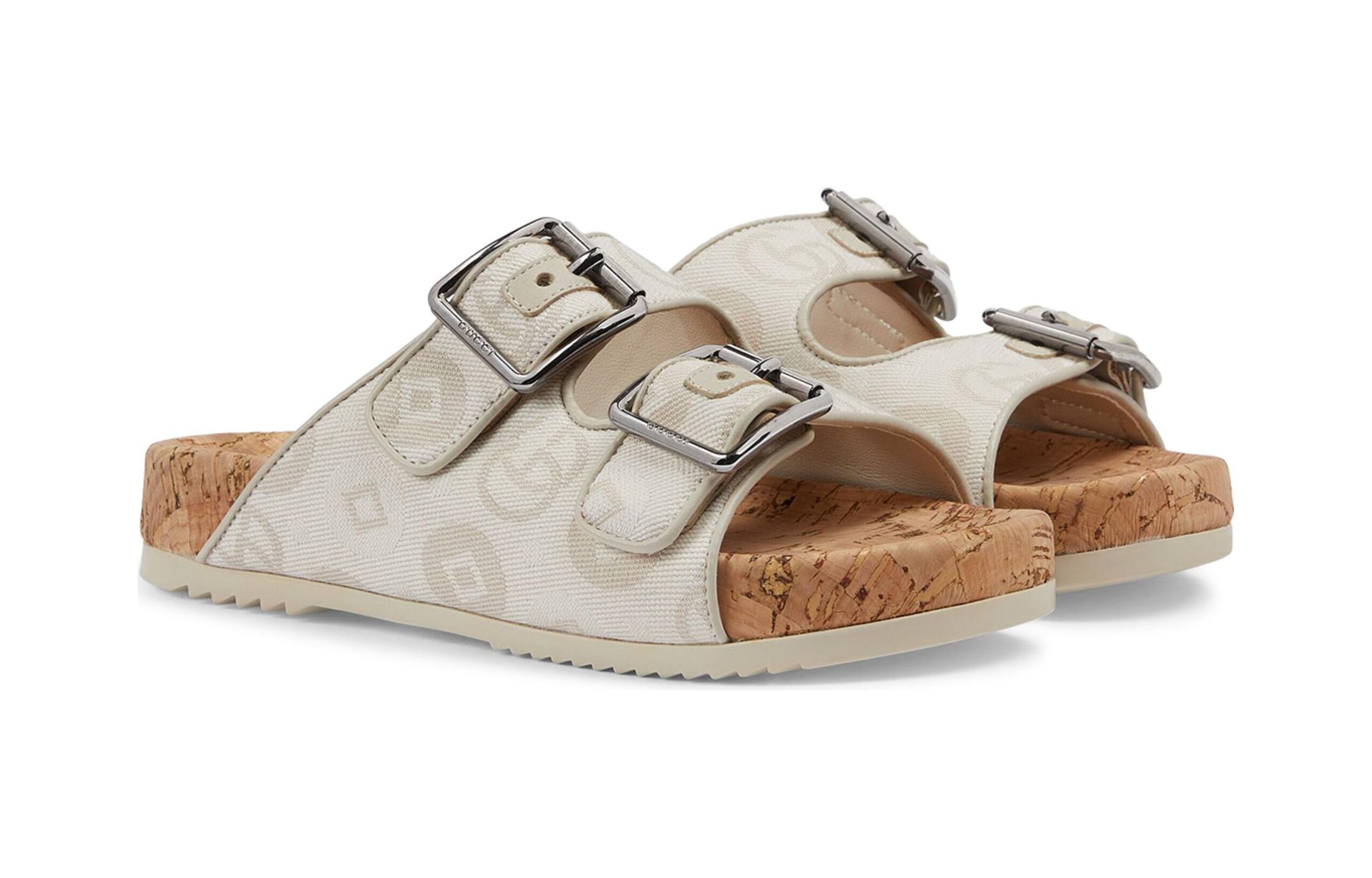 Lookbook (Preschool) Gucci Fashion Buckle Sandals 'Beige' 744538-FABYE-9142