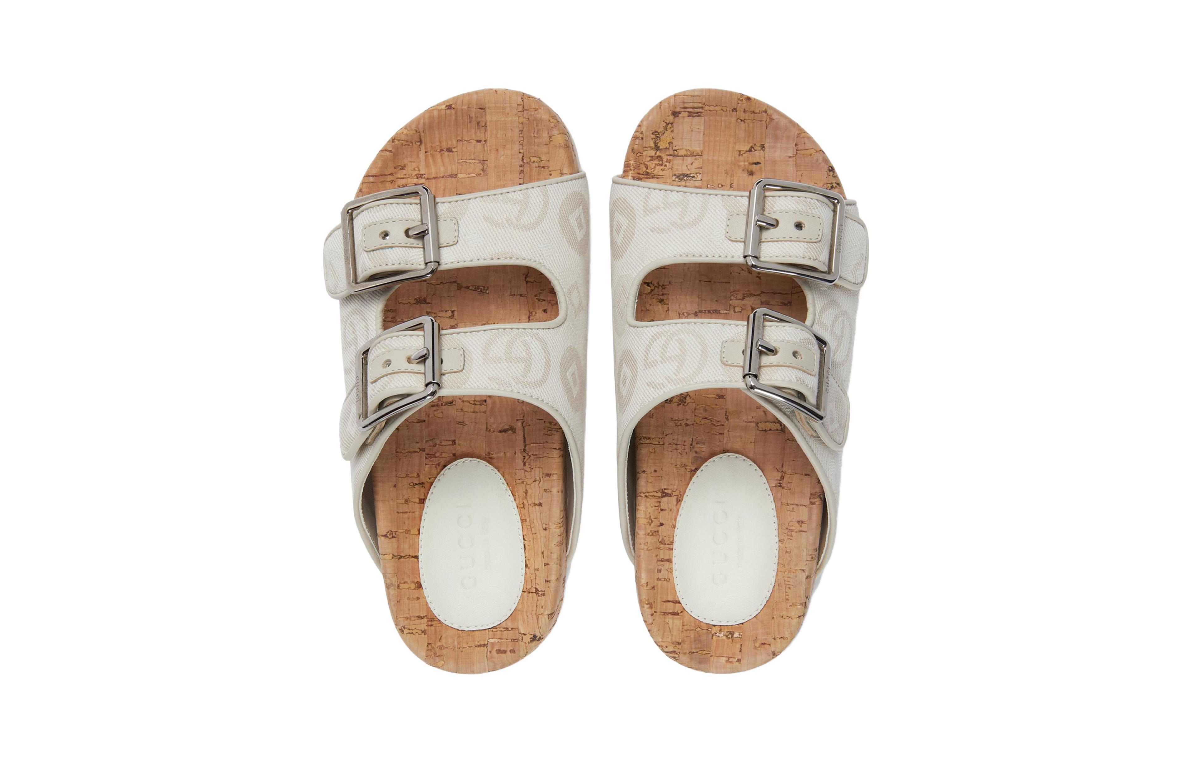 Shop (Preschool) Gucci Fashion Buckle Sandals 'Beige' 744538-FABYE-9142