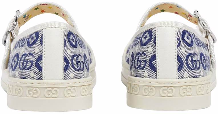 (PS) Sepatu Kanvas Gucci Flat Buckle 'Biru Putih' 681374-U4G20-4464 Shop (PS) Sepatu Kanvas Gucci Flat Buckle 'Biru Putih' 681374-U4G20-4464