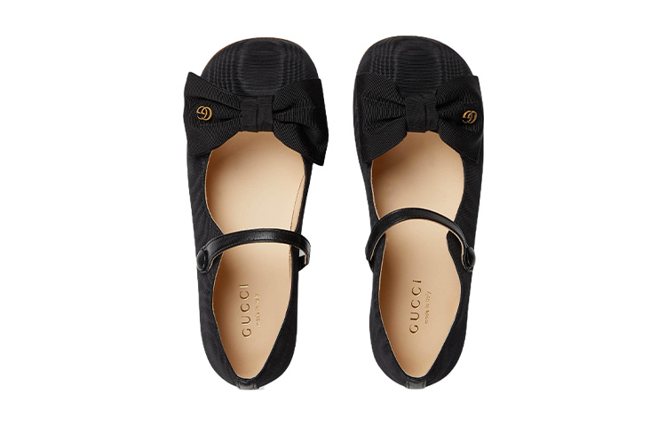 Lookbook (PS) Kasut Rata Gucci 'Reben Hitam' 728346-FABD3-1049