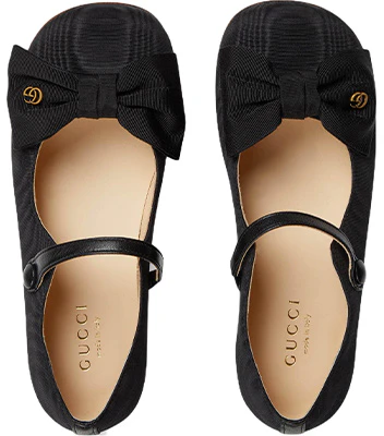 (PS) Kasut Rata Gucci 'Reben Hitam' 728346-FABD3-1049 Lookbook (PS) Kasut Rata Gucci 'Reben Hitam' 728346-FABD3-1049