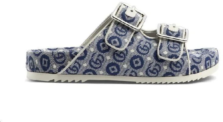(PS) Gucci GG Jacquard Stoffen Slide ''Blauw'' 685117-FAA9G-4443 Order (PS) Gucci GG Jacquard Stoffen Slide ''Blauw'' 685117-FAA9G-4443