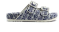 Order (PS) Gucci GG Jacquard Stoffen Slide ''Blauw'' 685117-FAA9G-4443