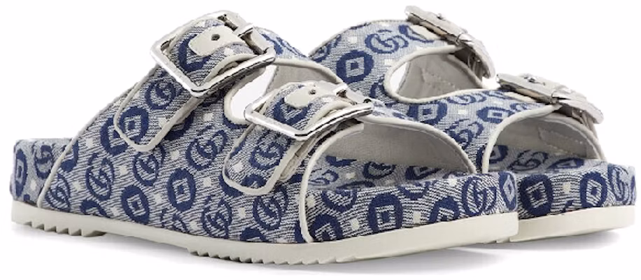 (PS) Gucci GG Jacquard Stoffen Slide ''Blauw'' 685117-FAA9G-4443 Lookbook (PS) Gucci GG Jacquard Stoffen Slide ''Blauw'' 685117-FAA9G-4443