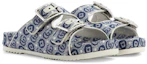 Lookbook (PS) Gucci GG Jacquard Stoffen Slide ''Blauw'' 685117-FAA9G-4443