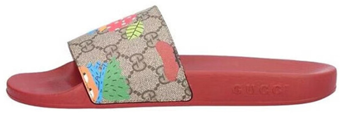 (Preschool) Gucci GG Print Slide 'Mushroom Pattern Red' 508809-22T00-8462 Buy (Preschool) Gucci GG Print Slide 'Mushroom Pattern Red' 508809-22T00-8462