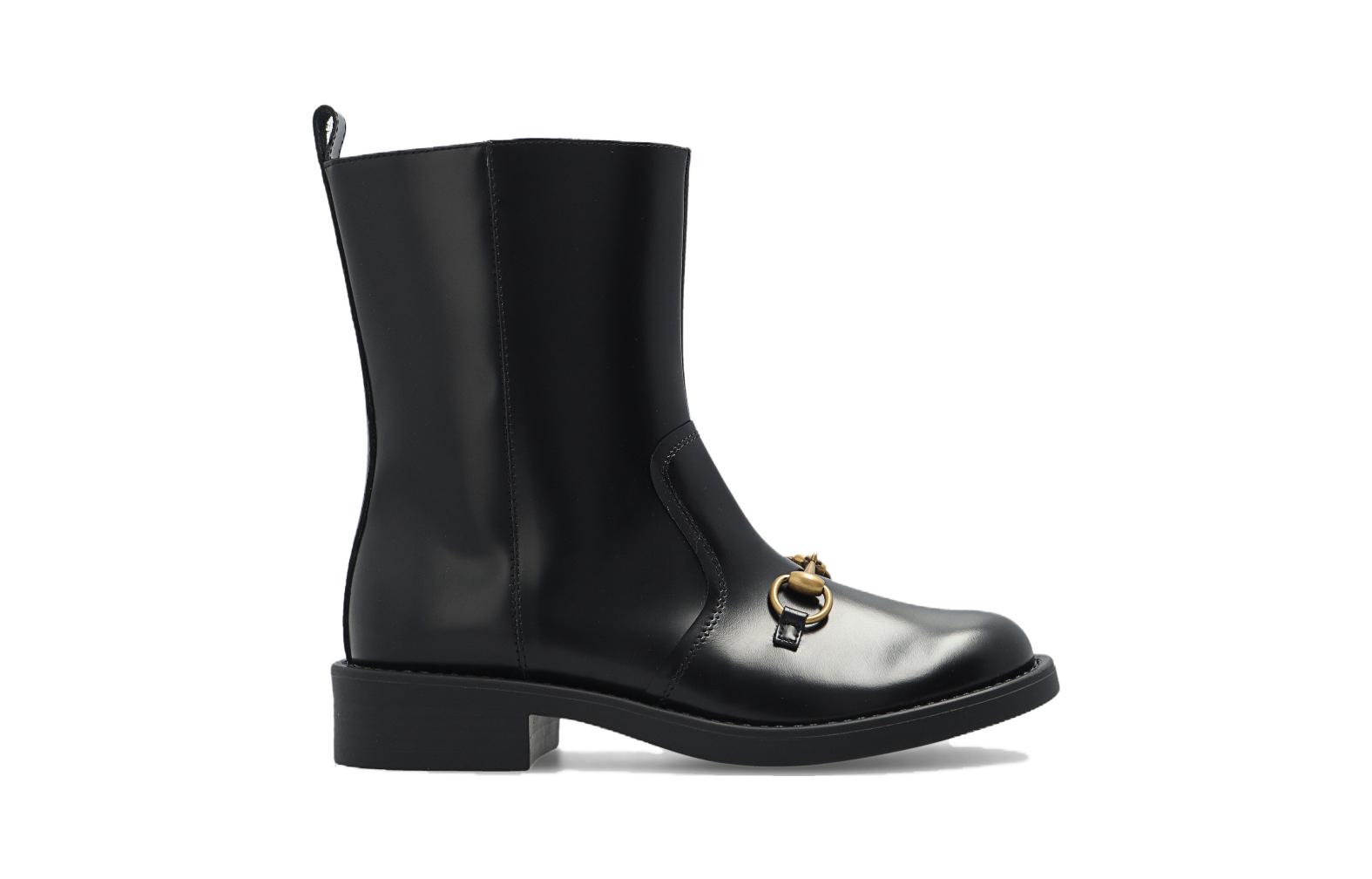 Order (PS) Gucci Stivali Alti ''Pelle Nera Comfort'' 703560-U3D00-1000