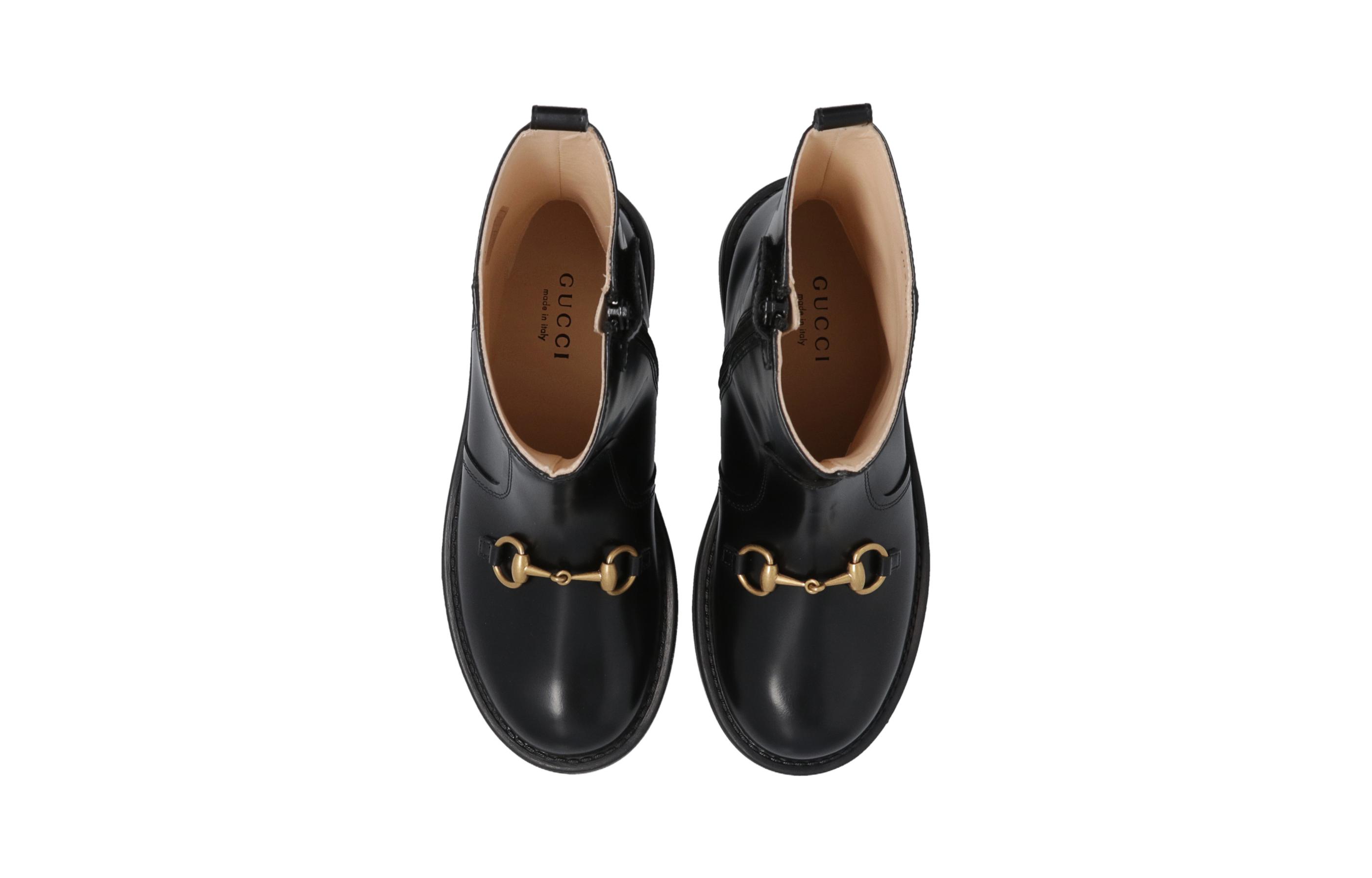 Lookbook (PS) Gucci Stivali Alti ''Pelle Nera Comfort'' 703560-U3D00-1000
