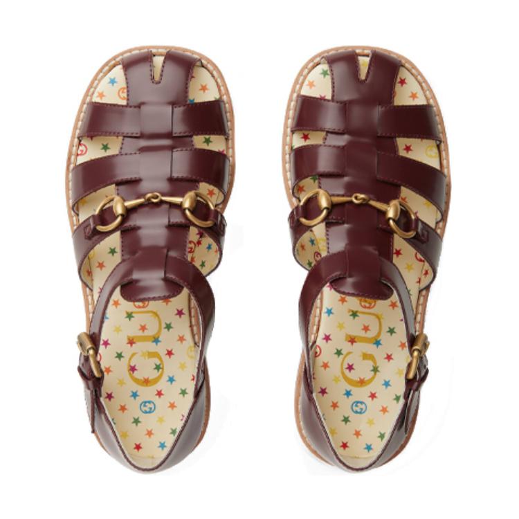 Shop (Preschool) Gucci Horsebit Sandal 'Brown' 681350-D7300-6123