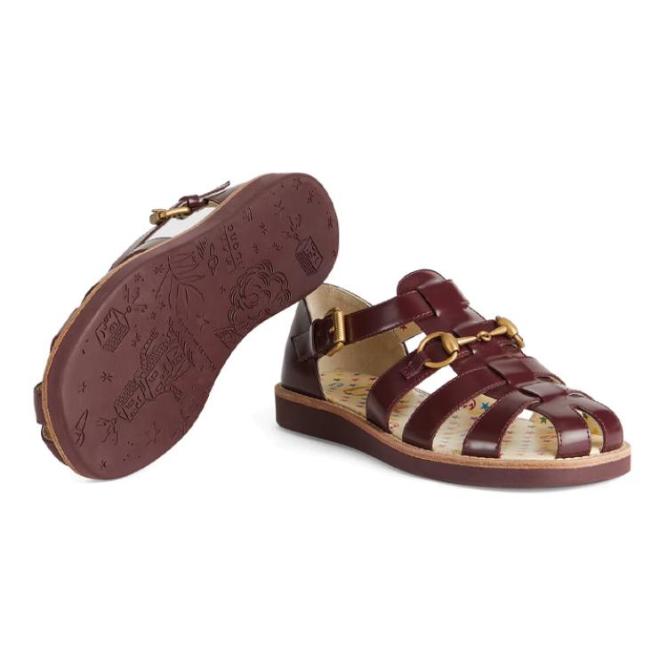 Purchase (Preschool) Gucci Horsebit Sandal 'Brown' 681350-D7300-6123
