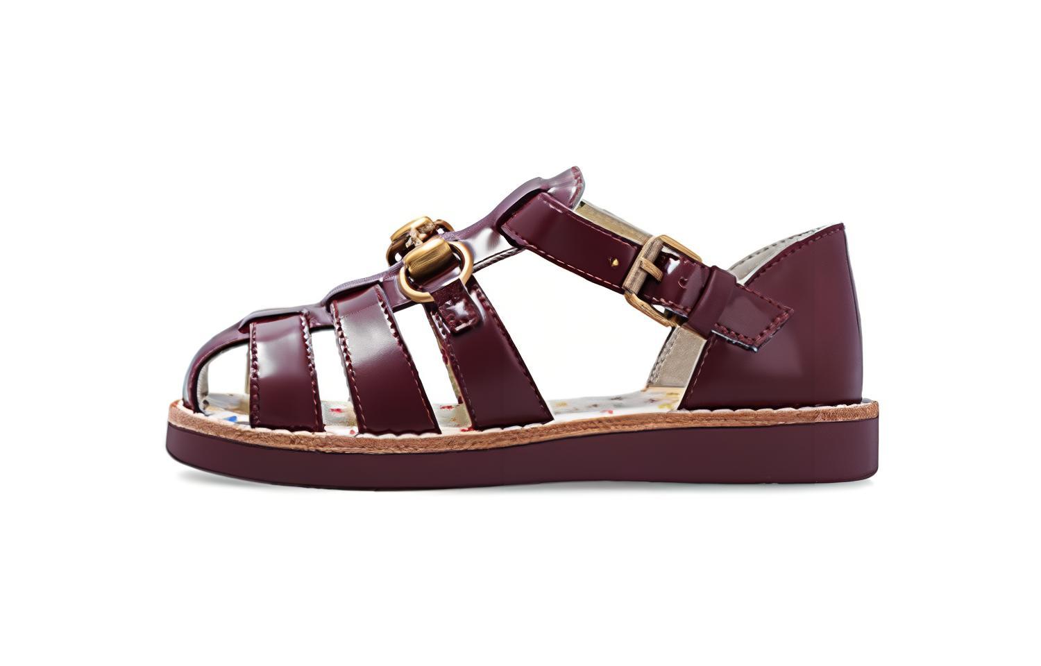 (Preschool) Gucci Horsebit Sandal 'Brown' 681351-D7300-6123