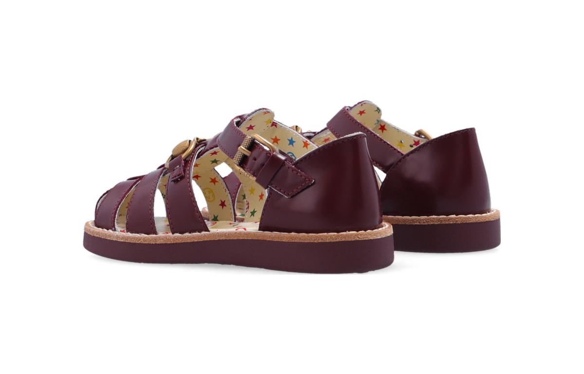 Shop (Preschool) Gucci Horsebit Sandal 'Brown' 681351-D7300-6123