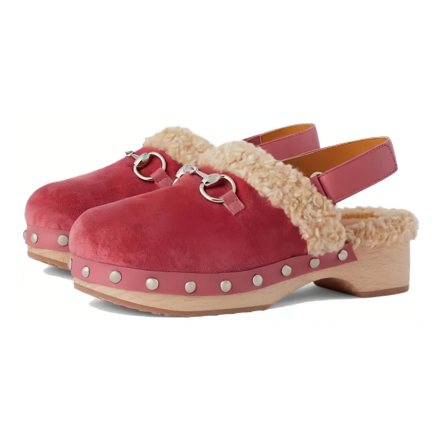 (Preschool) Gucci Horsebit Slip-On Slide 'Red' 714515-FAAQM-6541