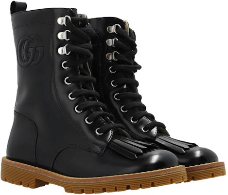 (Preschool) Gucci Lace-Up Boot 'Black Fashion' 702933-U3D00-1000 Lookbook (Preschool) Gucci Lace-Up Boot 'Black Fashion' 702933-U3D00-1000
