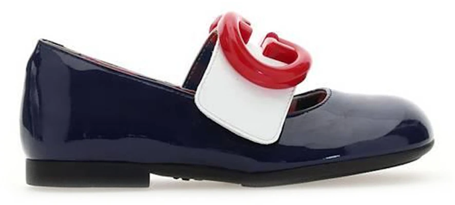 (Preschool) Gucci Leather Ballet Flat 'Dark Blue Logo' 662178-ALU80-4561 Order (Preschool) Gucci Leather Ballet Flat 'Dark Blue Logo' 662178-ALU80-4561