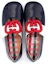 Shop (Preschool) Gucci Leather Ballet Flat 'Dark Blue Logo' 662178-ALU80-4561