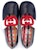 (PS) Gucci Flat Ballet Kulit 'Logo Biru Gelap' 662178-ALU80-4561