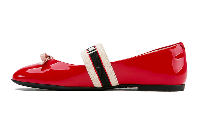 (Preschool) Gucci Leather Bow 'Red Platform' 552971-0IRA0-6566