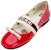 (PS) Gucci Kulit Tumit Tinggi 'Platform Merah' 552971-0IRA0-6566